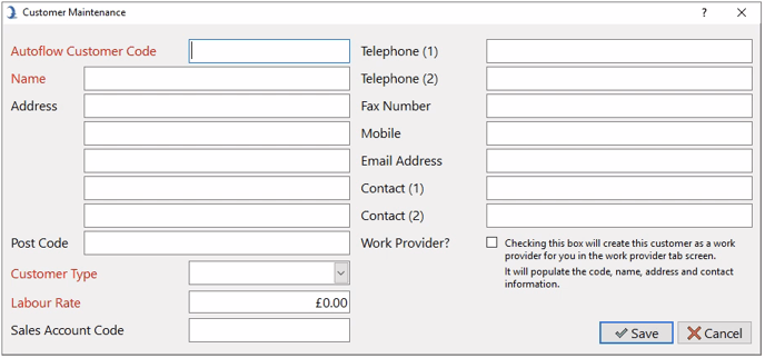 Customer Maintenance in Data Collection